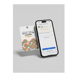 RFIDmarket Google Müşteri Yorum ve Puan Kartı | NFC Özellikli Kart - Şerit Desenli