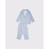 RG Brand Erkek Bebek %100 Keten Kumaş Takım Elbise, 3'lü Takım_RG327 - 2 - 3 Yaş - Regular Fit - Mavi