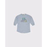 RG Brand Kız Çocuk Baskı Detaylı Çocuk Sweat Elbise_RG1405 - 3 - 4 Yaş - Mavi