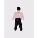 RG Brand Kız / Erkek Çocuk Eşofman, Şapka ve Şapka 3'lü Takım_RG1457 - Pembe - 7 - 8 Yaş