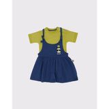 RG Brand Tişörtlü Kız Çocuk Tulum Elbise - 2 - 3 Yaş - Yeşil