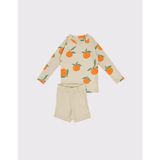 RG Brand UV Korumalı Bebek Uzun Kollu Şort Mayo – Güneş Korumalı Deniz ve Havuz Mayosu - Mandalin - 3 - 4 Yaş