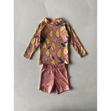RG Brand UV Korumalı Bebek Uzun Kollu Şort Mayo – Güneş Korumalı Deniz ve Havuz Mayosu - Pembe - 3 - 4 Yaş