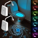 RGB-2 adet 16 Renk Değişen Klozet Işığı Hareket Sensörü ve Yıldız Işığı ile - Baba, Genç Erkekler, Kızlar, Erkekler, Kadınlar için Komik Hediyeler
