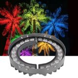 RGB ağaç için dış mekan ışık halkası, LED peyzaj projektörü | IP65 su geçirmez, iyi ısı dağılımı etkisi, genişletilebilir kilitli aydınlatma (AC110V, 2 set)