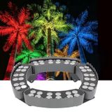 RGB ağaç için dış mekan ışık halkası, LED peyzaj projektörü | IP65 su geçirmez, iyi ısı dağılımı etkisi, genişletilebilir kilitli aydınlatma (AC110V, 4 set)