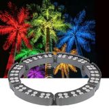 RGB ağaç için dış mekan ışık halkası, LED peyzaj projektörü | IP65 su geçirmez, iyi ısı dağılımı etkisi, genişletilebilir kilitli aydınlatma (AC220V, 6 set)