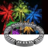 RGB ağaç için dış mekan ışık halkası, LED peyzaj projektörü | IP65 su geçirmez, iyi ısı dağılımı etkisi, genişletilebilir kilitli aydınlatma (AC220V, 7 set)