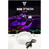 RGB Araç Içi Atmosfer Ambiyans İp Neon Torpido Led 2 Metre USB Gi