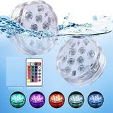 RGB HAVUZ IŞIĞI LED IŞIKLI BARDAK ALTLIĞI RGB SUBMERSİBLE LED LİGHT IP68 REMOTE CONTROL SU GEÇİRMEZ