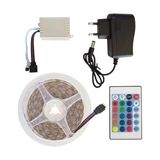 Rgb İç ve Dış Mekan Kumandalı Şerit Led + 2 Amper Trafo ( 5 Metre)