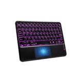 Rgb Işıklı (7 Renkli) Bluetooth Klavye Touchpad Slim Şarjlı Tüm Telefon Tablet TV Notebook Uyumlu