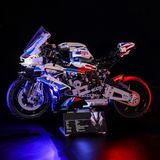 RGB Işıklı BMW M 1000 RR Technic Yapı Blok Seti Motor Modeli (LEGO Marka Değildir) 1:5 Ölçek