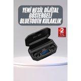 Rgb Işıklı Çift Mikrofonlu Siyah Profesyonel Oyuncu Kulaklığı Kablosuz Kulakiçi
