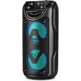 Rgb Işıklı Hoparlör, 2 Adet 5W Güçlü Bass Destekli 360° Stereo 1000MAH Şarjlı Bluetooth Tw - Çok Renkli