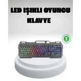 Rgb Işıklı Klavye Mouse Seti – Türkçe Q, Ayarlanabilir Dpı, Ergonomik Dayanıklı Tasarım
