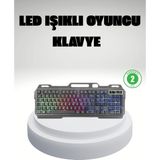 Rgb Işıklı Klavye Mouse Seti – Türkçe Q, Ayarlanabilir Dpı, Ergonomik Ve Dayanıklı Tasarım