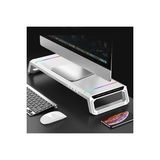RGB Işıklı Laptop Sehpası ve Mönitör Standı, 4 USB Hub, Telefon Tutuculu