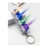 RGB Işıklı Mekanik Klavye Tuşlu Stres Atma Anahtarlığı - 4'lü Fidget Toy