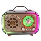 Rgb Kablosuz Şarjlı Nostaljik Radyo Mp3, Sd, Usb Bluetooth Hoparlör