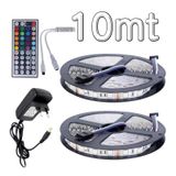 Rgb Led 10 Metre 3 Çip 44 Tuş Kumanda Ve Adaptör Tak Çalıştır Set