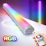 Rgb Led Işık Kanalı 12V Hazır Tak-Çalıştır 1 Metre 64 Renkli Alüminyum Profil Aydınlatma Gamer Streamer Stüdyo & Dekor Vitrin