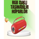 Rgb LED Işıklı 20W Taşınabilir Bluetooth Hoparlör Ipx6 Suya Dayanıklı