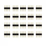 Rgb Led Konnektör 4 Pin Erkek 20’Li Set Rgb Şerit Led Bağlantı Ucu Jumper Pin Adaptör Rgb Led Şerit Birleştirme Konnektörü (Siyah) Vitrin