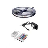 Rgb Led Slikonsuz İç Mekan 5 Metre 24 Tuş Kumandalı 5050 smd 3 Çipli Tak Çalıştır