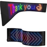 Rgb LED Yazı Paneli Telefon Kontrollü Kayan Yazı Animasyonlu Ekran - 10 x 10 cm - Çok Renkli