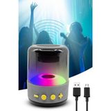 Rgb Ledli Mini Tasarımlı Taşınabilir Bluetooth Hoparlör Ses Bombası Yüksek Sesli Mini Hoparlör - Renkli
