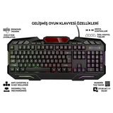 RGB Mekanik Oyuncu Klavyesi, 104 Tuş, USB Type-C Kablolu, Gaming Keyboard
