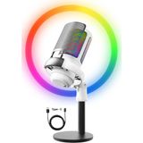 Rgb Mikrofon Seti Stream Sgaming Işıklı Mikrofon Ses Kayıt Cihazı - Renkli