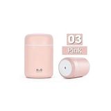 RGB Mini Buhar Makinesi Aroma Buhar Makinesi Araba Hava Nemlendirici Difüzör Araba Nemlendirici (Pembe)
