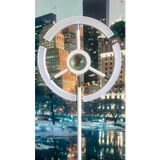 RGB Modern Led Lambader Dim Edilebilir Oturma odası Çalışma odası BEYAZ RENK