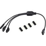 RGB Şerit 4 Pin LED Çoklayıcı Splitter Tek Kumanda 3 Çıkış Kablo