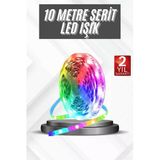 Rgb Şerit Led 10 Metre Led Işık Kumanda İle Kontrol Rgb P204100s2092