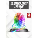Rgb Şerit Led 10 Metre Led Işık Kumanda İle Kontrol Rgb P60978s8475