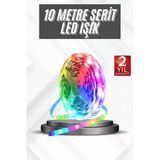 Rgb Şerit Led 10 Metre Led Işık Kumanda İle Rgb