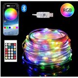 Rgb Ses Kontrollü Kumandalı Telefon Kontrollü Kayar Magic Led Müzik Rgb Şerit Su Geçirmez 10 Metre-5 V