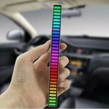 Rgb Sese Duyarlı Müzik Ses Ritim Işığı Taşınabilir Ev-Araba-Masaüstü Ekolayzer Led Çubuk Lamba