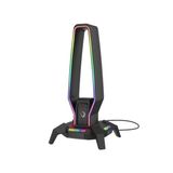 Rgb Siyah Kulaklık Standı, Ayarlanabilir Tasarım