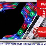 rgb tek çıp multı color ıç mekan şerıt led 12 volt animasyonsuz