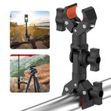 RGBTEK Süper Kelepçe Çift Kamera Kelepçesi Montajı, Yengeç Pense Klipsi Braketi Monitör Şemsiye Kelepçesi, Tripod, Masa Üstü, Gidon, Fotoğraf Reflektörü, Masa, Işık Standı, Direkler, Bebek Arabası vb.