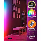 RGP Led Rgb Ayaklı Lambader Kumandalı Lamba 1020 Siyah