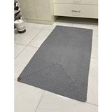 RGS Handmade Petek Hasır Jut Açık Gri Örgü Halı ve Kilim 80 x 200 cm