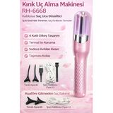 Rh-6668 Kırık Uç Alma Makinesi Pembe - Kablosuz Split End Hair Trimmer, Saç Kırıklarını Düzeltici