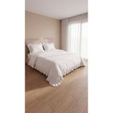 RH Rosehan %100 Pamuk Fırfırlı Çift Kişilik Nevresim Takımı Lastikli Çarşaflı 200x220 cm