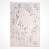 Rhea Krem Oryantal Modern Geometrik Etnik Desenli Boho Makinada Yıkanabilir Hafif Hav Toz Vermez Leke Tutmaz Kaymaz Taban Dijital Makine Baskı Halı Oturma Odası Salon Yolluk Koridor Mutfak Halısı