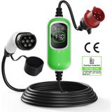 Rheidon PC100‑11 Kw Taşınabilir Ev Elektrikli Araç Şarj Cihazı – Type 2 Konnektörlü, 3 Faz, CEE16 Fişli